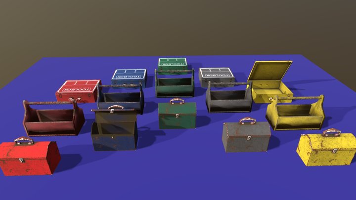 Toolboxes 3D Model