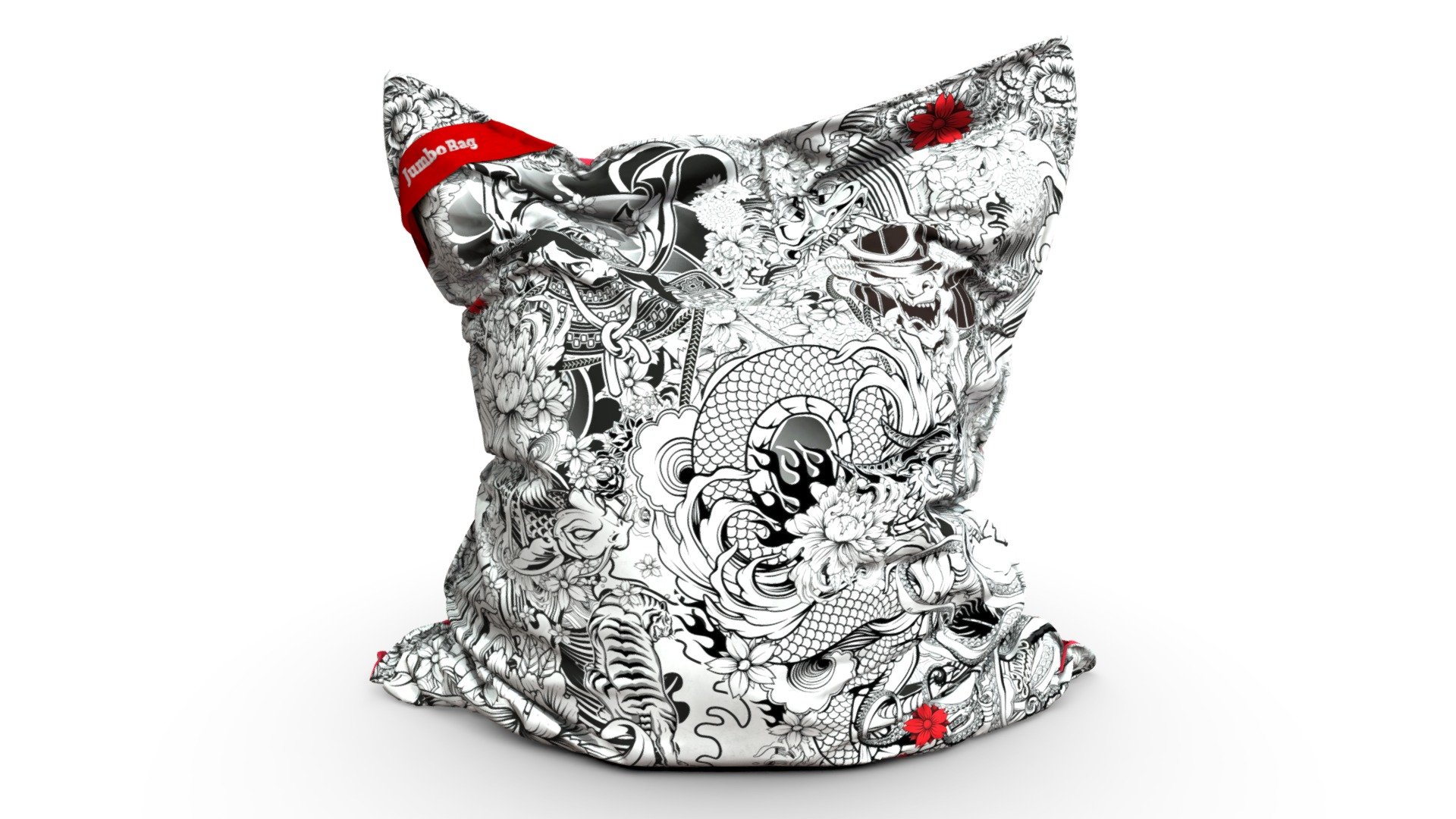 Jumbo Bag Velvet "Yakuza" by Julien Soone® 3D model by jumbobag