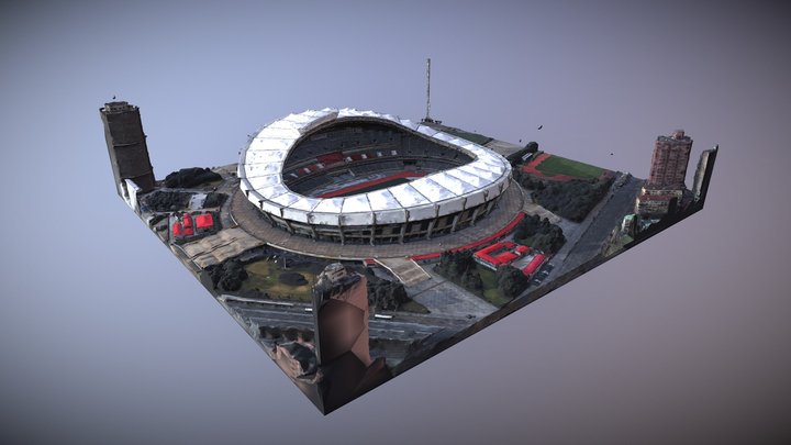 A stadium in Shanghai 3D Model