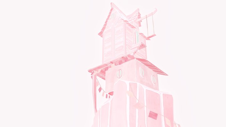 House on the Big Rock Candy Mountain 3D Model