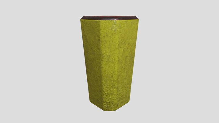 Concrete Trash Can