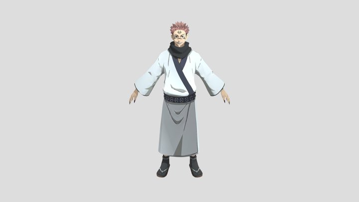 Sukuna Free Fire 3D Model