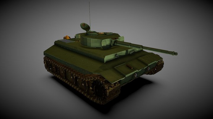 Panzer VI Tiger War Tank 3D Model