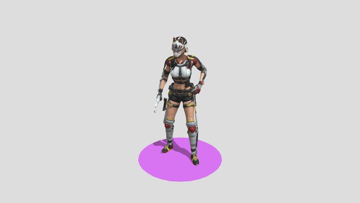 city-survival-girl 3D Model