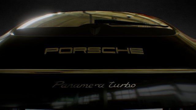 Porsche Panamera a 4-door sedan 3D Model