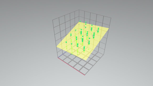 Multiple Regression - Plane Only 3D Model