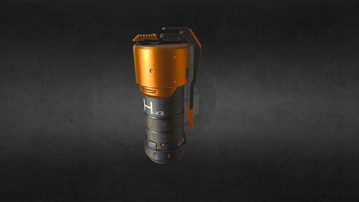 SciFi Grenade #1 3D Model