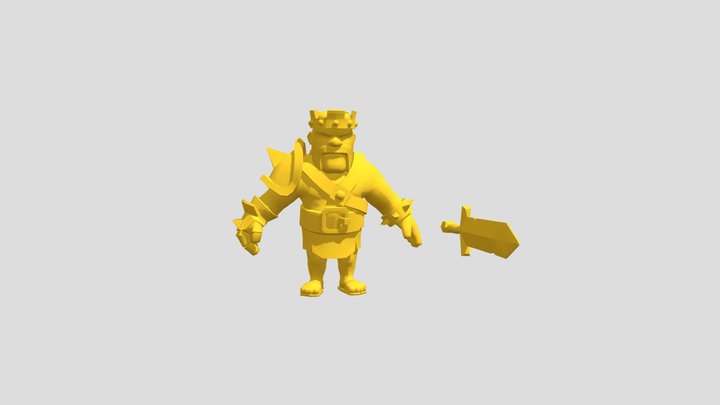 Gold barbking (clash of Clans) 3D Model