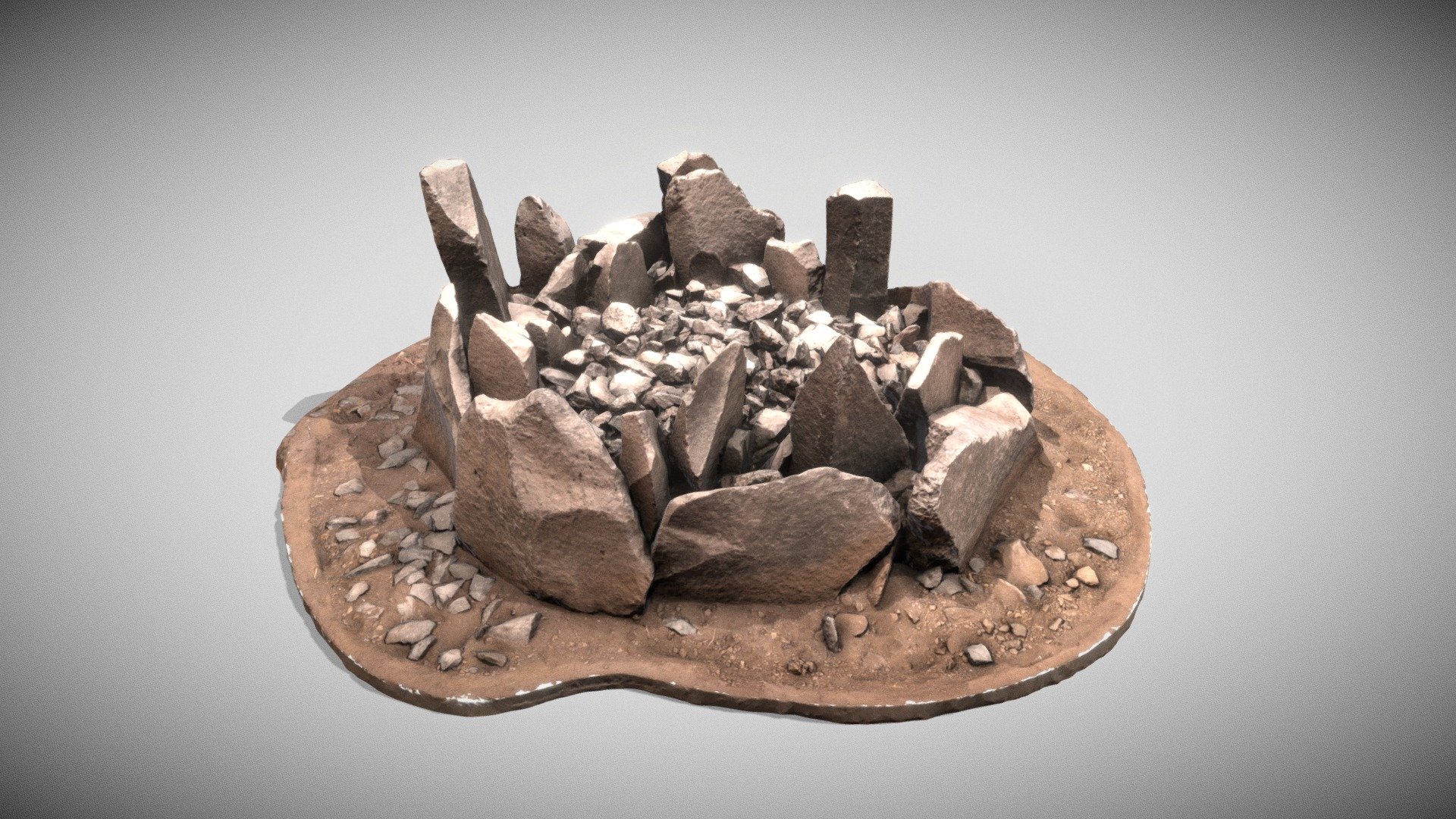 Amontonamiento de piedras de La Palma (Canarias)