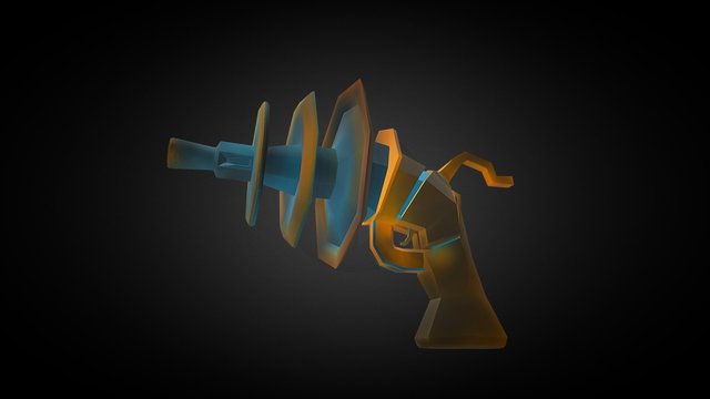 Evil space gun 3D Model