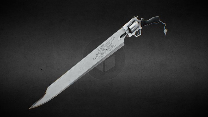 10514417 Gun Blade 3D Model