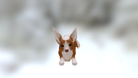 Foxferret Lying 3D Model