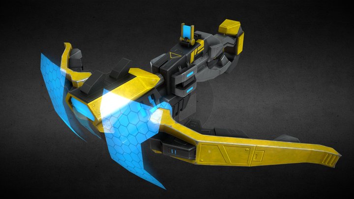 Sci-Fi Crossbow 3D Model