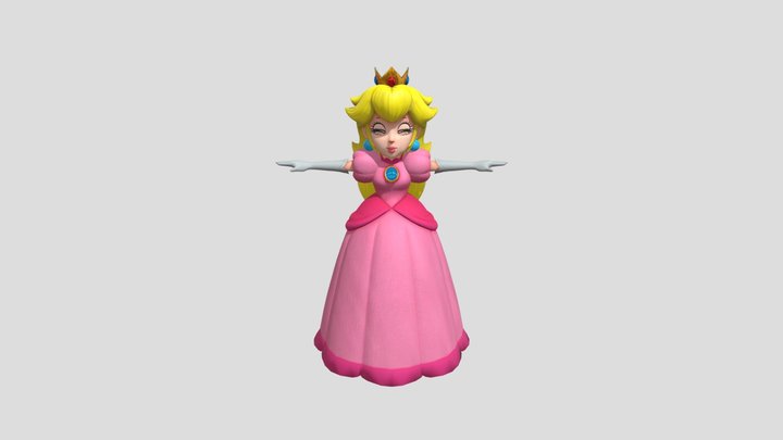 Nintendo Switch - Super Mario Odyssey - Peach 3D Model
