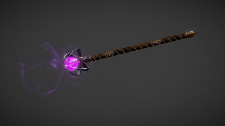Cetro/Cajado Mágico - Scepter/Wand 3D Model