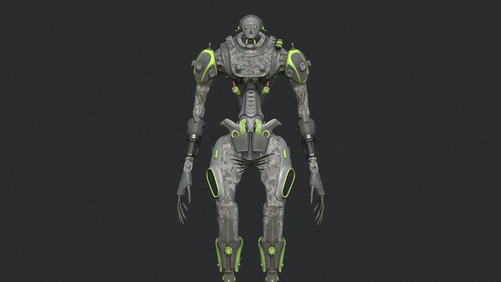 Robot Soldier 3D Model