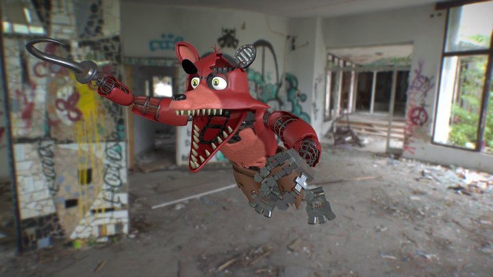 FNAF 2 old Foxy 3D Model