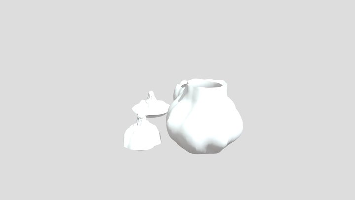 Ready stl file for a pumpkin jar, Jar for spices