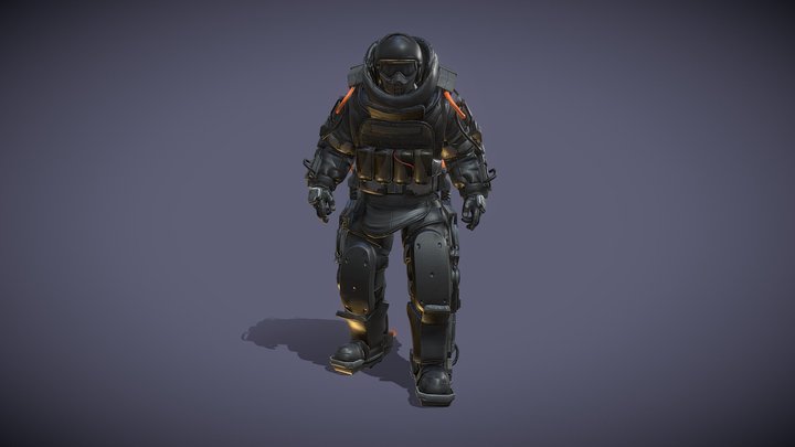 Heavy Soldier Exoskeleton 1 3D Model