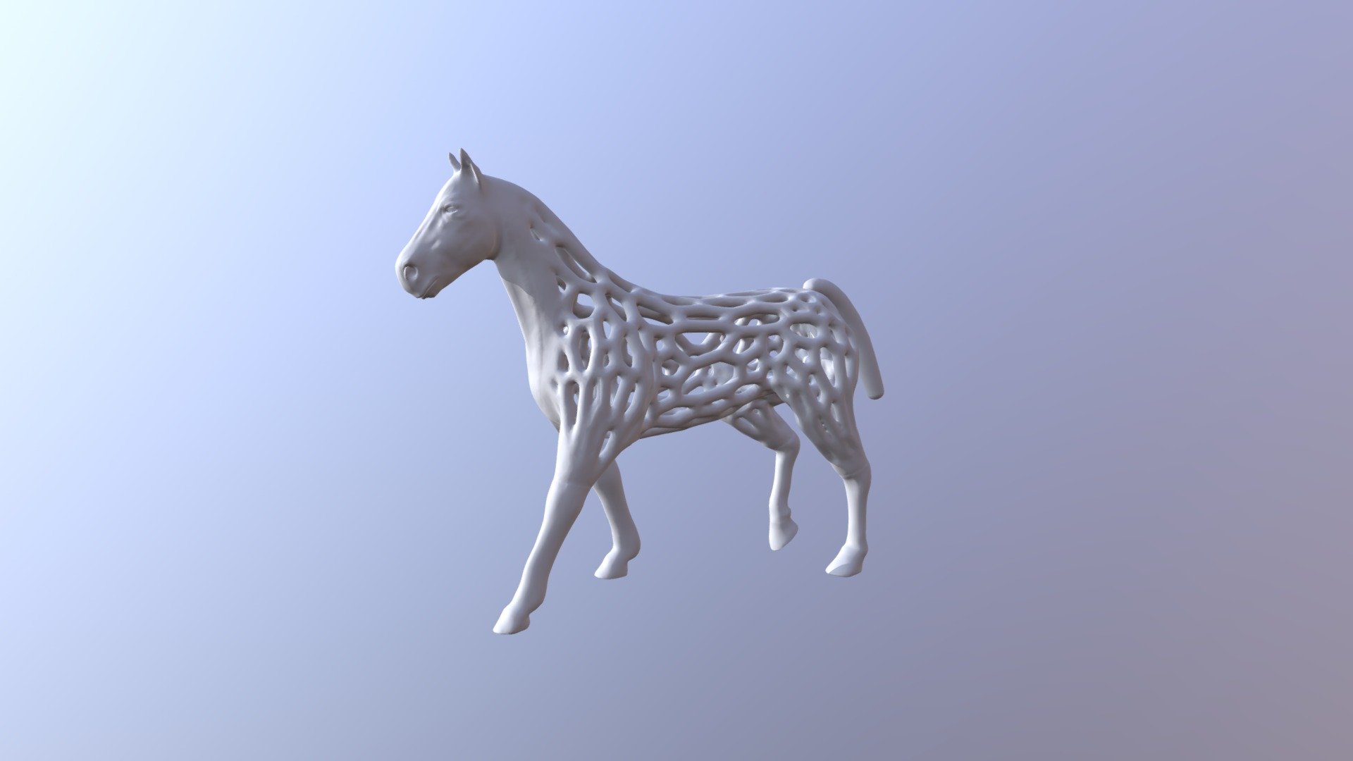 Voronoi Horse 2mm