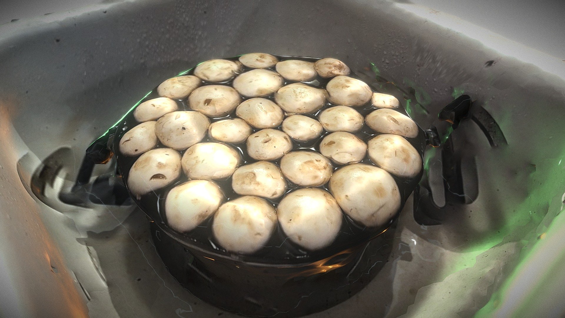 Dream Fuel | sink with pot of mushrooms floating - Download Free 3D ...