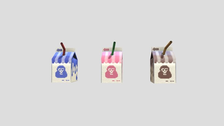 Gorilla Tag Milk Carton Assets – Modello 3D gratuito STL