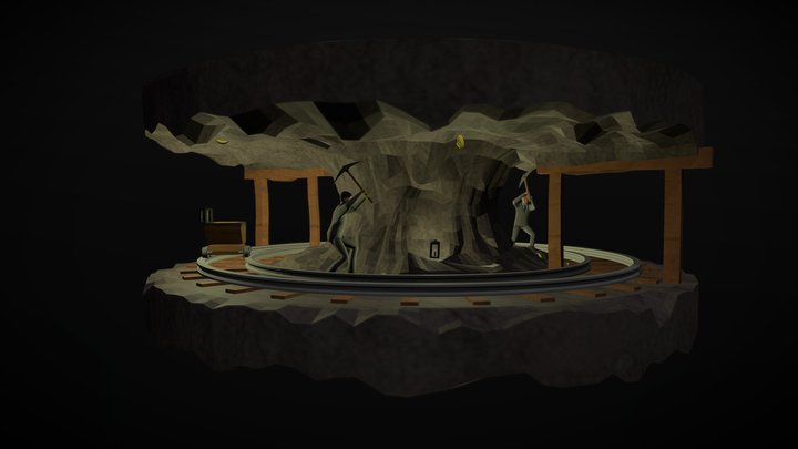 Bitcoin Mining 3D Model