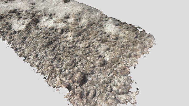 Rocky bottom seabed #1, Orłowo cliff 3D Model