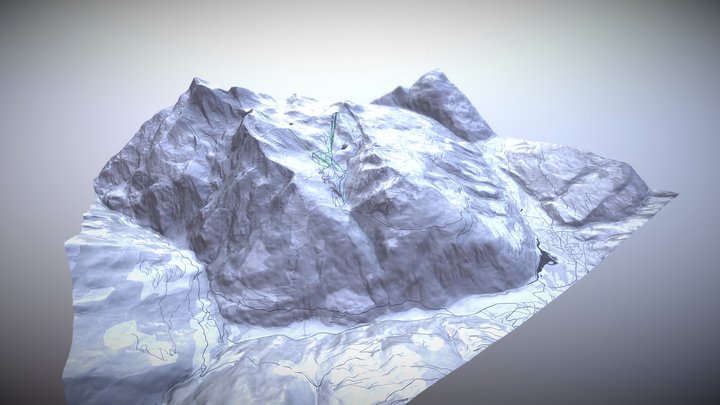 Les-Arcs 3D Model