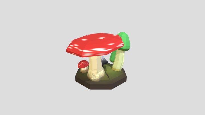Hada de los hongos 3D Model
