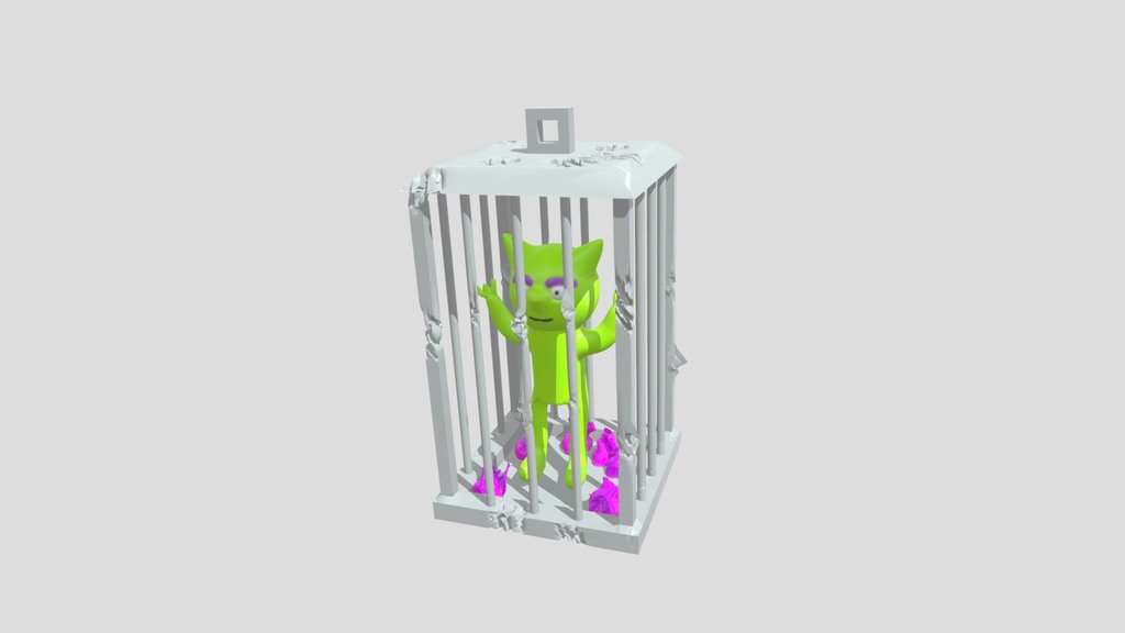 Monster in cage Digital Workshop 1 Marlon Mutlu