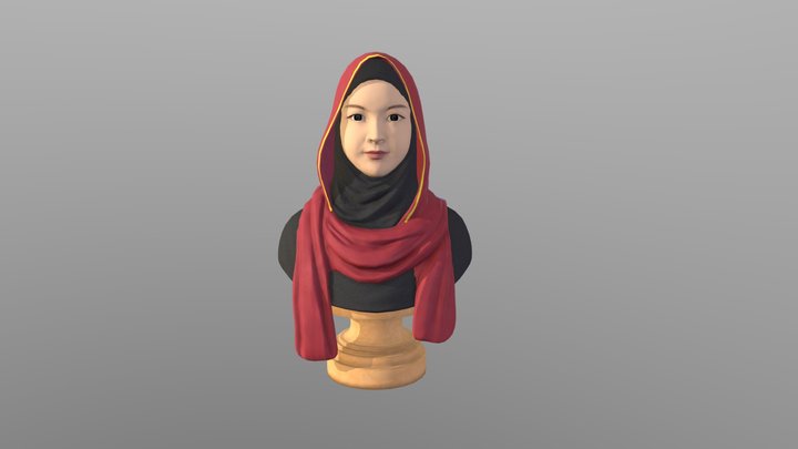 Hijab girl 3D Model