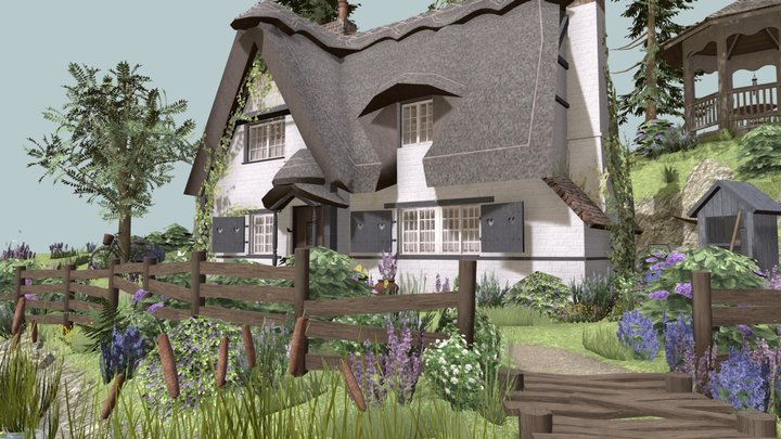 DAE Diorama - Grandma's house 3D Model