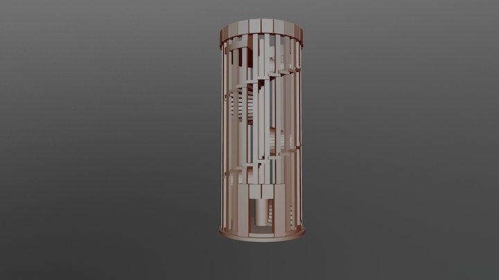 Spiral Tower 3D Model