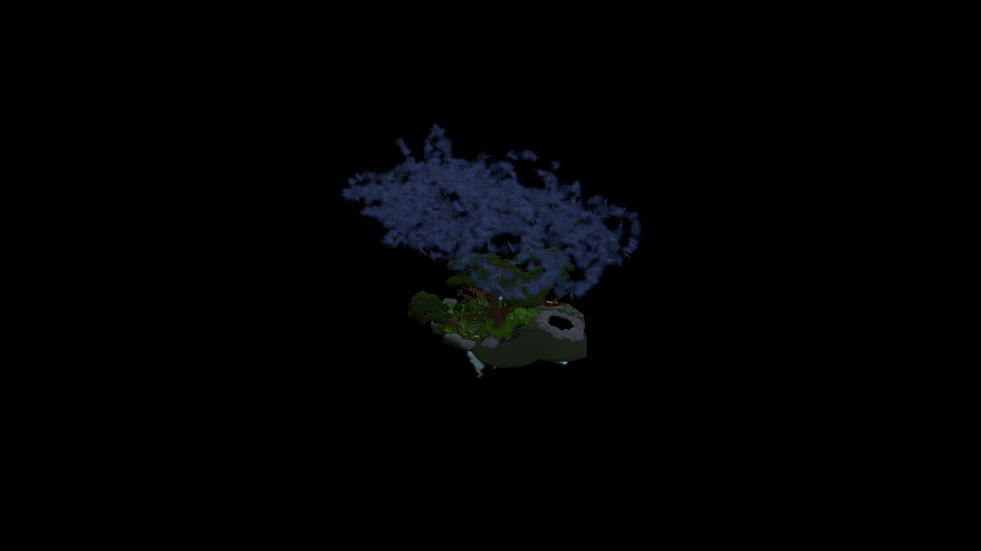small floating island