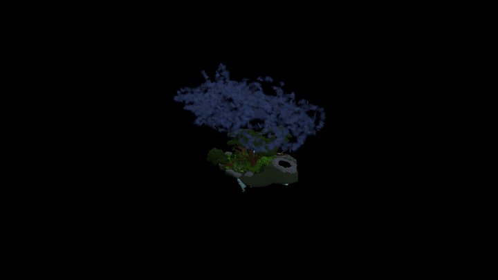 small floating island 3D Model