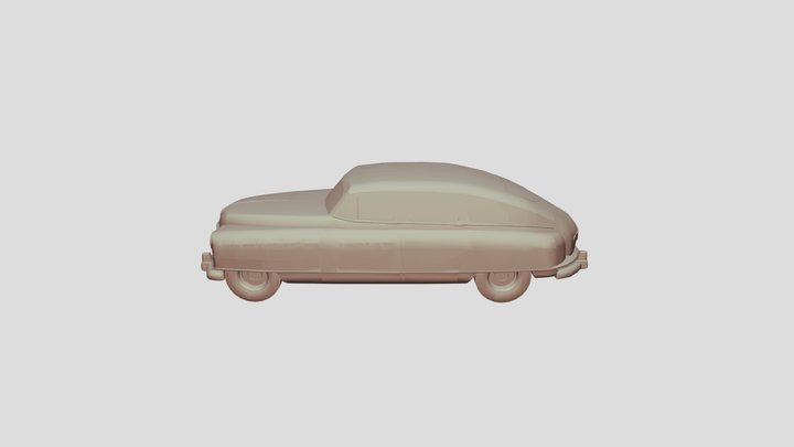 Nash Stockcar 1950 lowpoly for 3D-printing