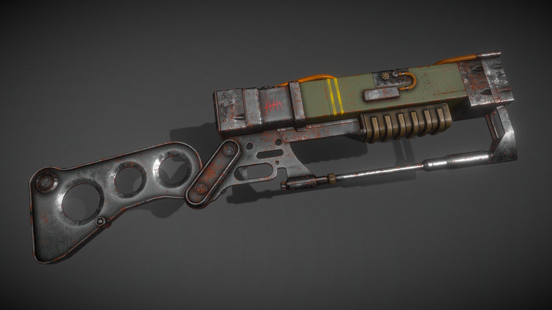 Fallout laser rifle - 3D model by BigMungus (@JMitchell) [f27f386 ...