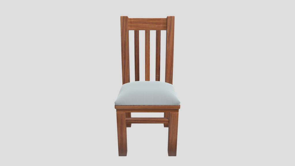 African Chair Dark With Cushion