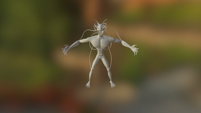 Trisolaran Alien [Body] Smooth 3D Model
