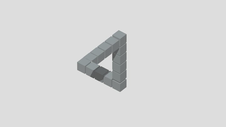 penrose triangle 3D Model