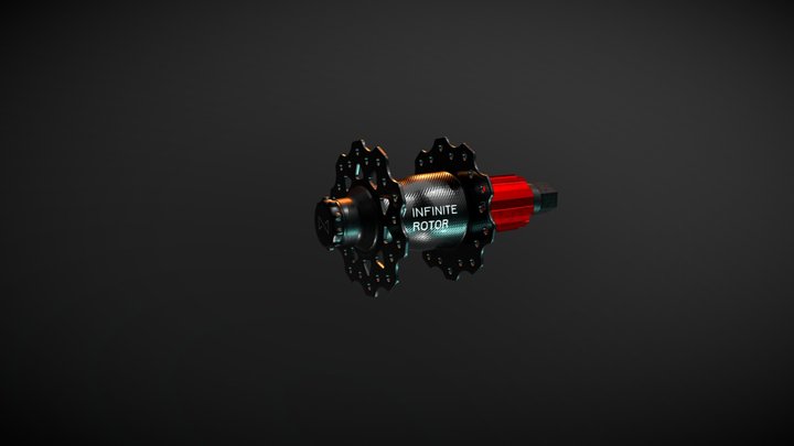 Mountain Bike Hub - Infinity Rotor 3D Model