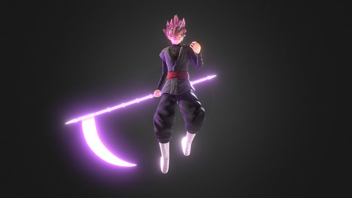 Black Goku (Super Saiyan Rose mode) 3D Model
