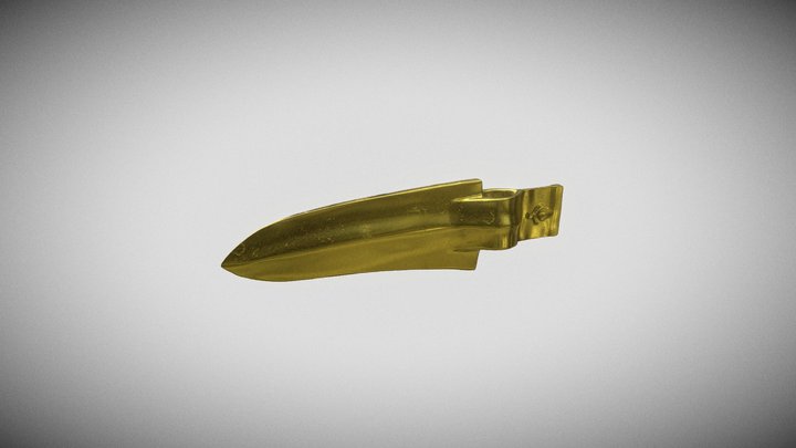 Dagger-axe from Shang dynasty 殷商武器 戈 3D Model