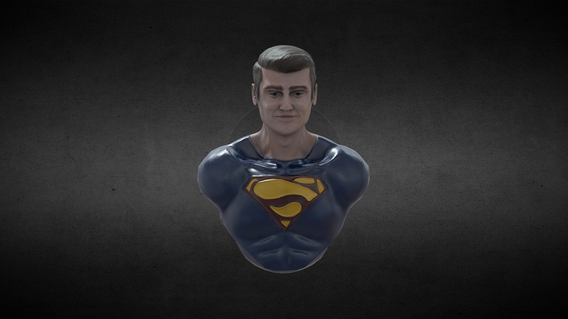 Superman Bust - 3D model by CharlesJLittle [f281b68] - Sketchfab
