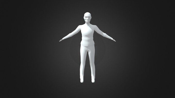 Female Character Model 3D Model
