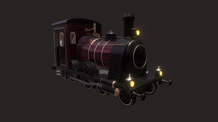 Steam locomotive - remade student project 3D Model