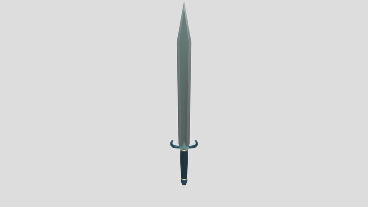Lowpoly sword 3D Model