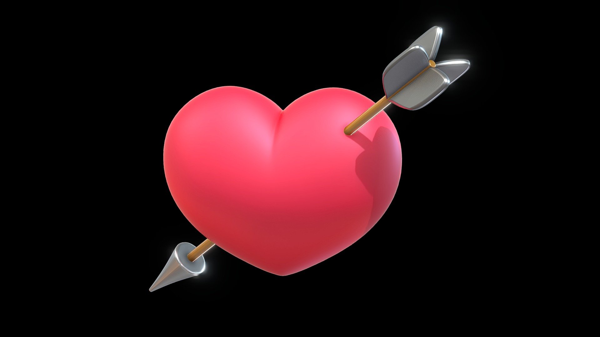 Arrow Through A Heart 💘 Love 💘 I Love You Buy Royalty Free 3d Model By Tkkjee [f282ff5