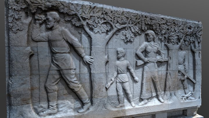 Sowjetisches Ehrenmal - Selected Frieze #4 3D Model